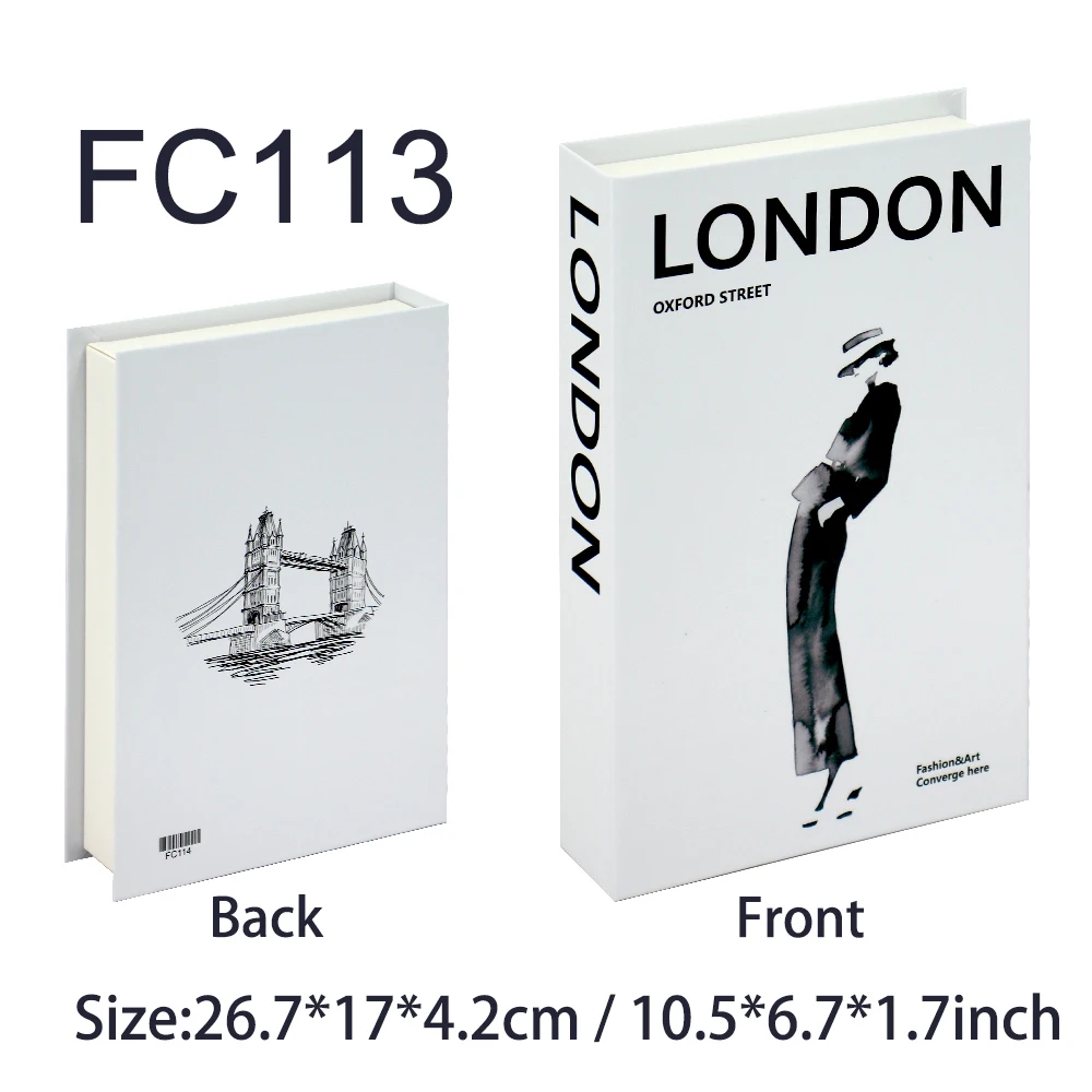 Luxury Fake Books Home Decoration Accessories for Living Room Fashion Fake Book Storage Box Simple Nordic Coffee Table Books