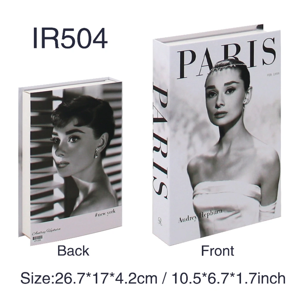 Luxury Fake Books Home Decoration Accessories for Living Room Fashion Fake Book Storage Box Simple Nordic Coffee Table Books