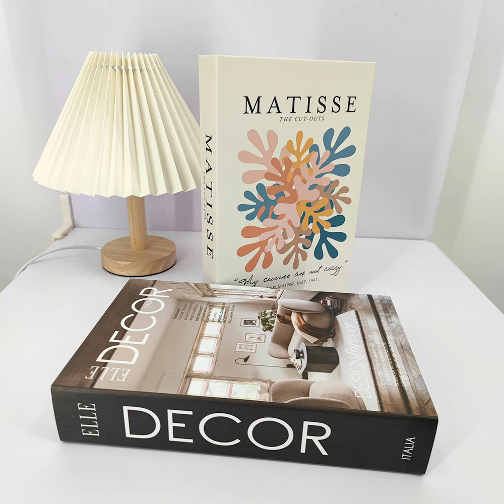 Luxury Fake Books Home Decoration Accessories for Living Room Fashion Fake Book Storage Box Simple Nordic Coffee Table Books