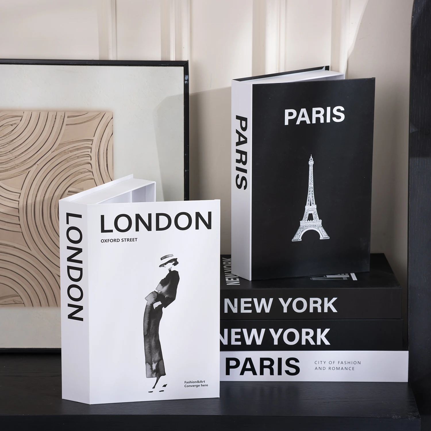 Luxury Fake Books Home Decoration Accessories for Living Room Fashion Fake Book Storage Box Simple Nordic Coffee Table Books