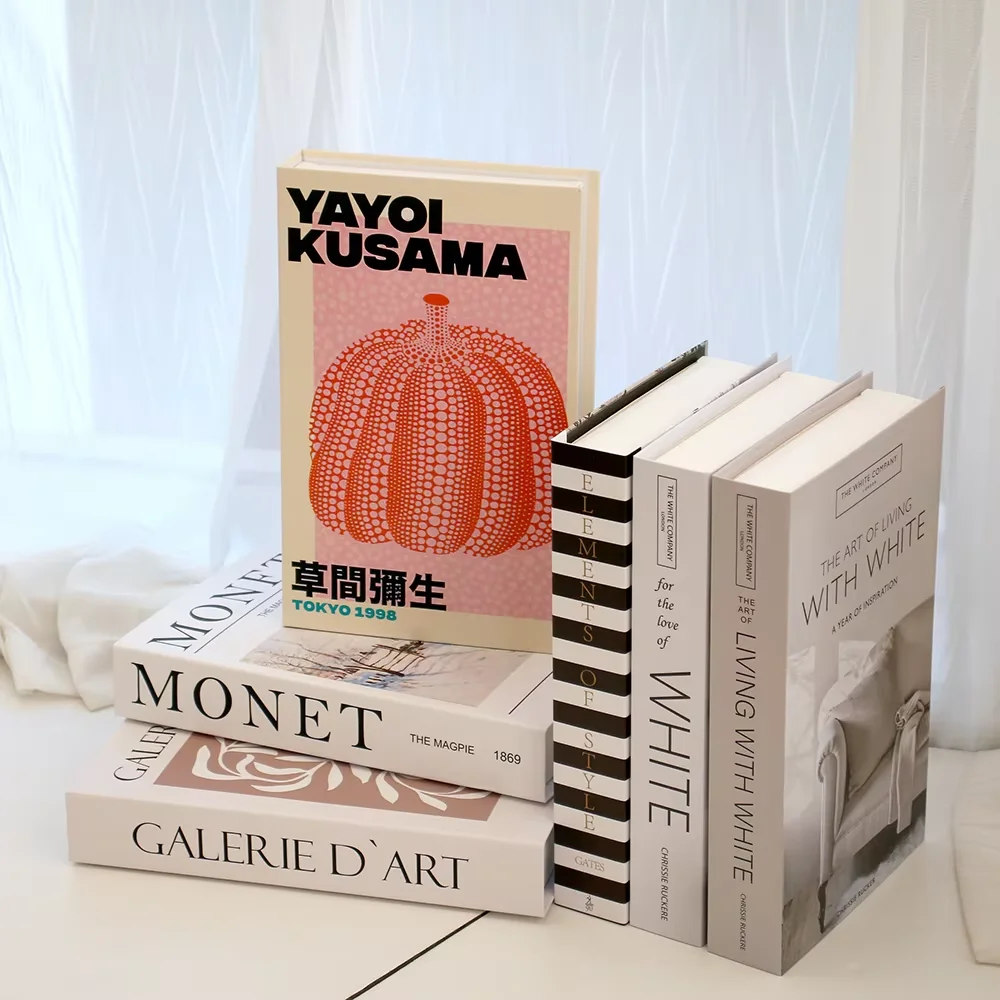 Luxury Fake Books Home Decoration Accessories for Living Room Fashion Fake Book Storage Box Simple Nordic Coffee Table Books