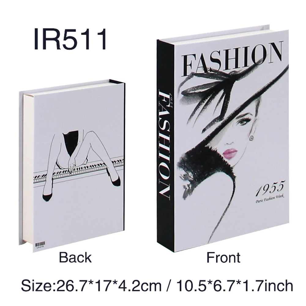 Luxury Fake Books Home Decoration Accessories for Living Room Fashion Fake Book Storage Box Simple Nordic Coffee Table Books