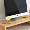 Desktop Computer Taller Stand Office Desktop Shelf Monitor Screen Storage Base Notes