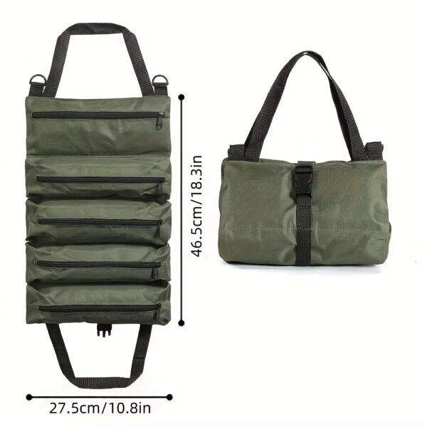 Sac à outils en toile multifonction à enrouler