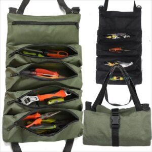 Sac à outils en toile multifonction à enrouler
