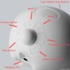 Réveil Veilleuse LED avec Fonction Snooze