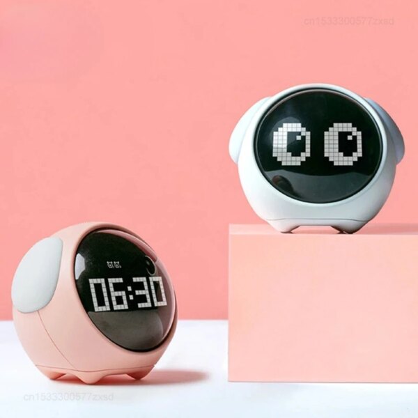 Réveil Veilleuse LED avec Fonction Snooze