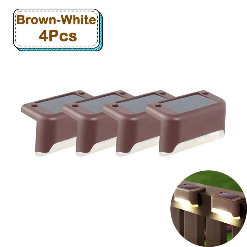 Brown-Whtie 4 Pcs