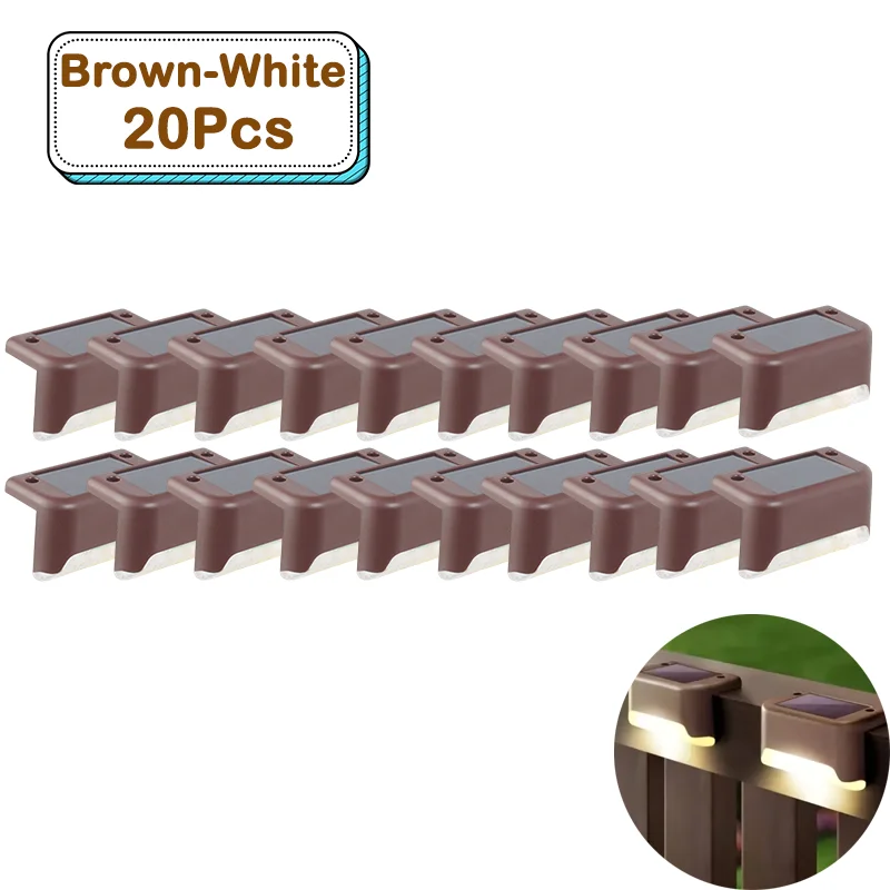 Brown-Whtie 20 Pcs