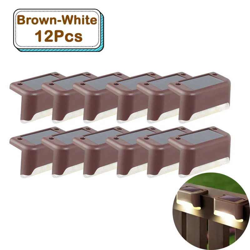 Brown-Whtie 12 Pcs