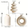 Lot de 3 Vases Bohèmes en Céramique