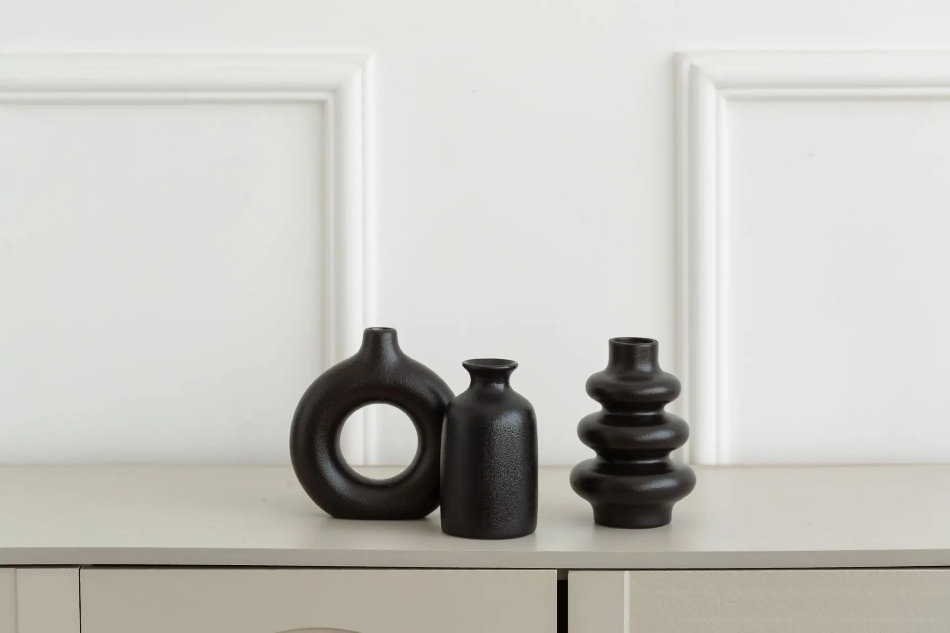 Black vase