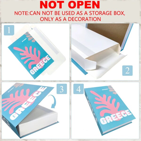 Faux Livre Décoratif avec Rangement Caché