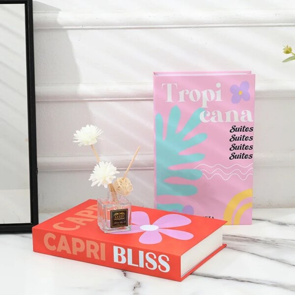 Faux Livre Décoratif avec Rangement Caché