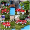 Champignons Artificiels pour Jardin Miniature