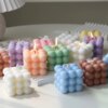 Bougie cube à bulles parfumée