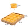 Bougie chauffe-plat en cire d’abeille