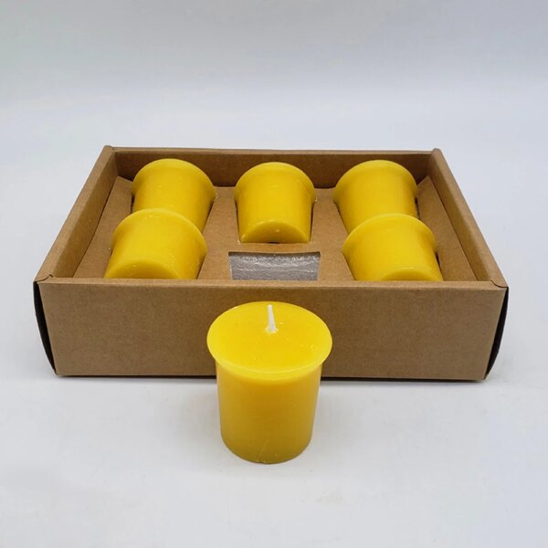 Bougie chauffe-plat en cire d’abeille