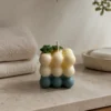 Bougie – Cube Bulles Sauge & Crème