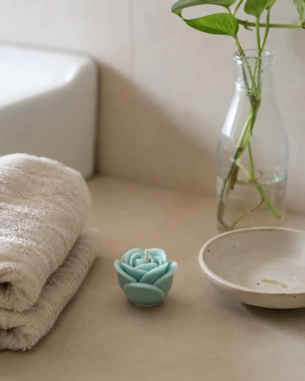 Bougie – Fleur Céladon