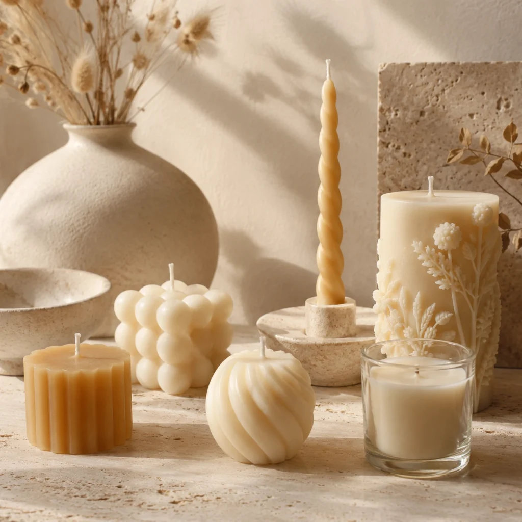 Bougies décoratives Hodoia Créations