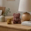 Bougie – Ourson Fleuri Cœur