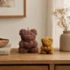 Bougie – Ourson Fleuri Cœur