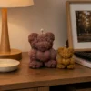 Bougie – Ourson Fleuri Cœur