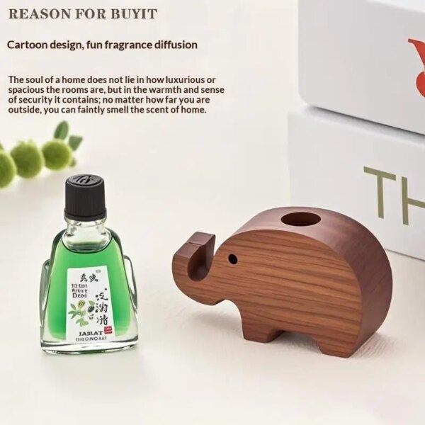 Diffuseur éléphant en bois
