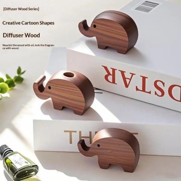 Diffuseur éléphant en bois