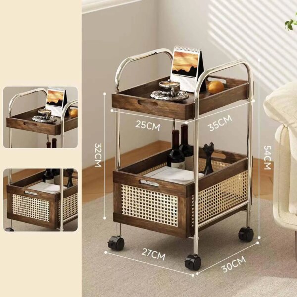Desserte de cuisine, 2 niveaux