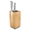 Porte-couteaux magnétique rotatif en bois
