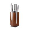 Porte-couteaux magnétique rotatif en bois