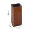 Porte-couteaux magnétique rotatif en bois