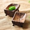 Porte-savon en bois naturel