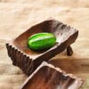 Porte-savon en bois naturel