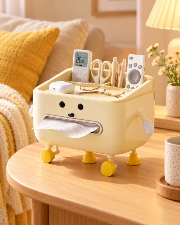 Boîte à mouchoirs avec rangement