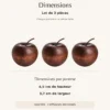 Diffuseur Pomme en bois