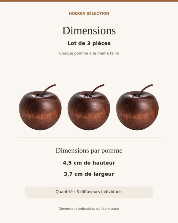Diffuseur Pomme en bois