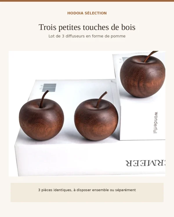 Diffuseur Pomme en bois