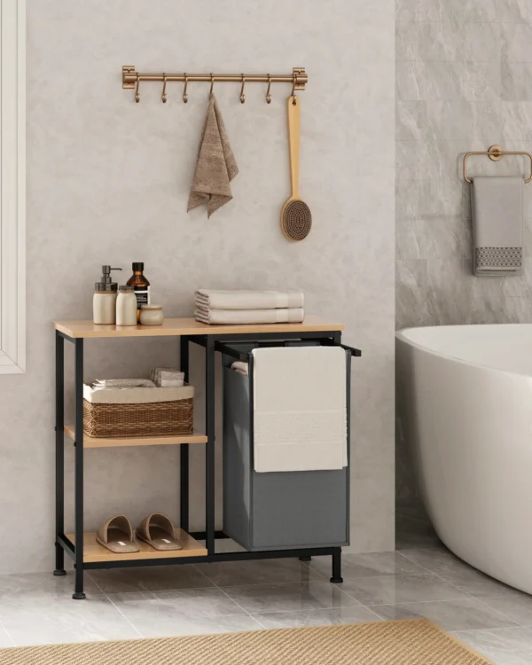 hodoia_meuble_panier_linge_31l_ambiance_salle_de_bain_v1 Meuble de rangement avec panier à linge de 31 L