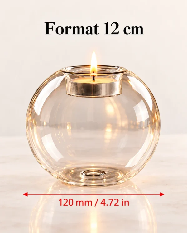 Photophores ronds en verre