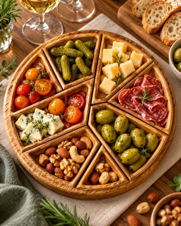 hodoia_plateau_aperitif_epure_lifestyle_table_v1 Plateau apéritif Épure à compartiments amovibles