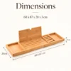 Plateau de baignoire extensible