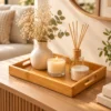 Plateau de service en bambou