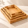 Plateau de service en bambou