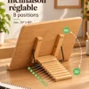 Réglage de l’inclinaison du pupitre de lecture en bois