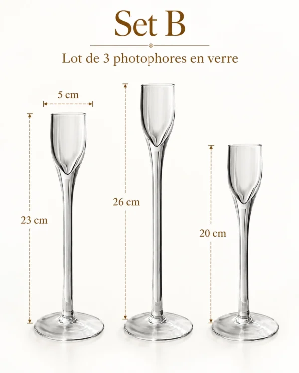 hodoia_set_b_photophores_verre_dimensions_v2 Trio de photophores en verre sur pied